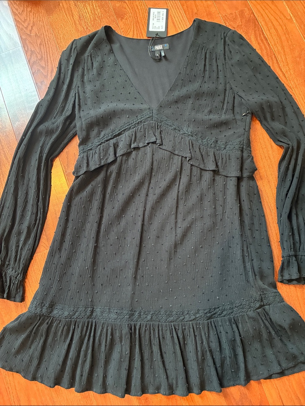 Paige Odelise black dress NWT